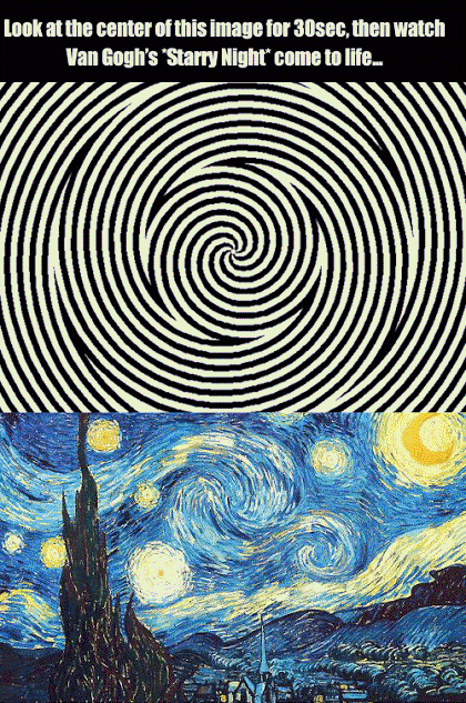 Van Goch Starry Night Illusion