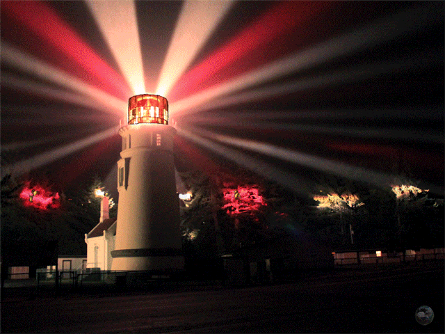 Lighthouse rays colour gif