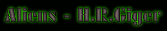 Aliens - H.R.Giger Logo
