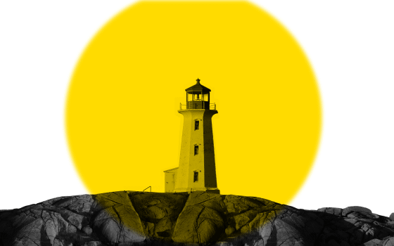 Lighthouse search beam GIF