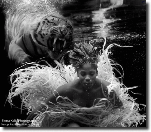 Elena Kalis underwater photography - Motion graphic effects by George RedHawk #DA1