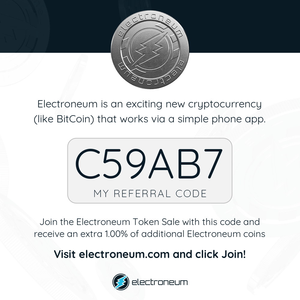 Electroneum mining referral code
