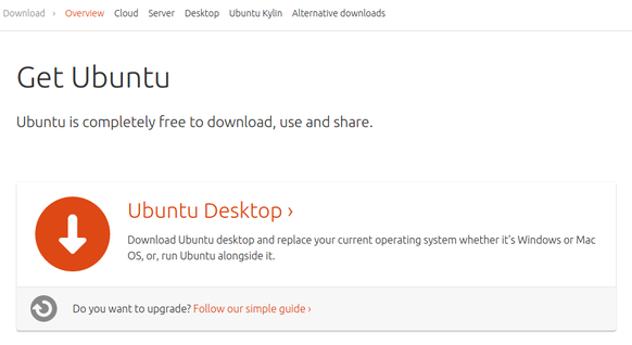Ubuntu download link
