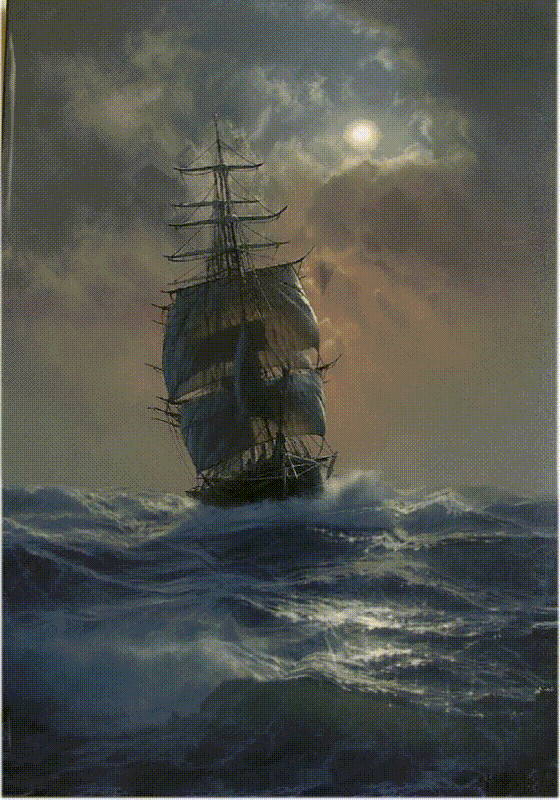 MadzArt - Ship in tough seas